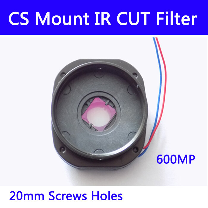 10 uds/l CS Mount Filtro de corte IR interruptor de filtro doble para cctv cámara IP y AHD 6MP día/noche 20MM lente titular 7214