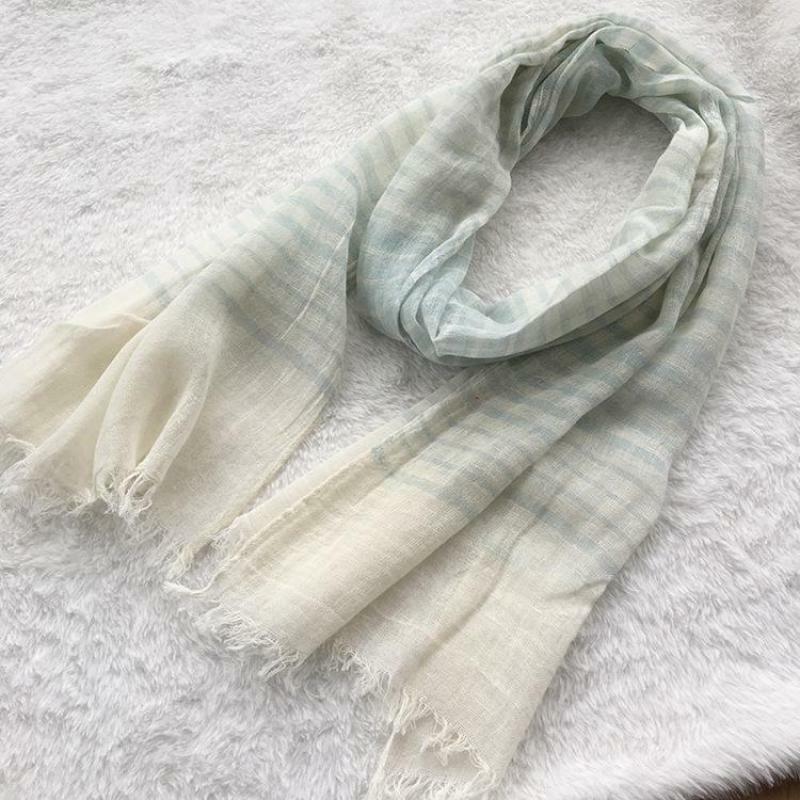 Bufanda Unisex estilo Primavera Verano Otoño Invierno bufanda de algodón y lino de Color sólido bufanda larga para mujeres chal moda hombres bufanda