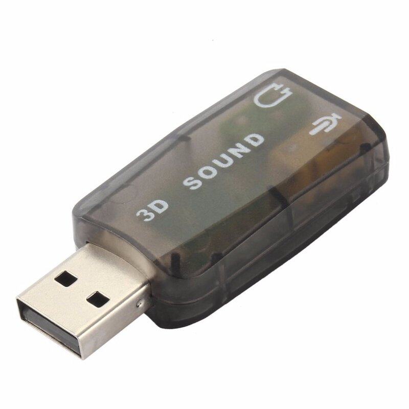 USB Audio Adapter 2,0 USB Soundkarte Externe Konverter Adapter mit 3,5mm Headset MIC Für Mikrofon für Computer PC notebook