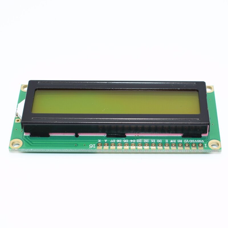 1 قطعة LCD1602 1602 وحدة شاشة خضراء 16x2 حرف شاشة الكريستال السائل Module.1602 5V شاشة خضراء والأبيض رمز ل اردوينو