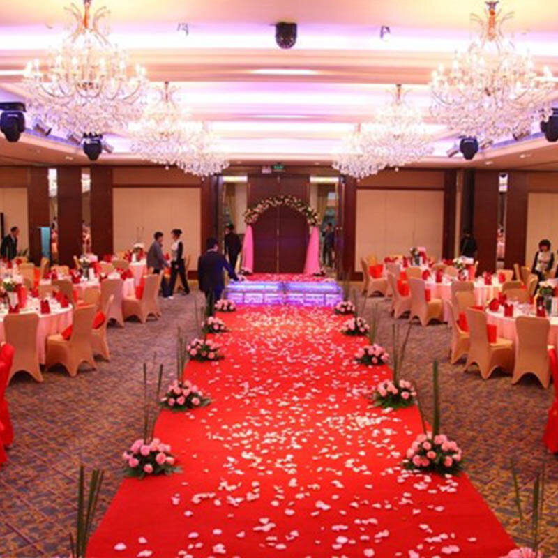 Pétalos de rosa para decoración de boda, accesorios de pétalos de rosa artificiales, baratos, 1000 unids/lote