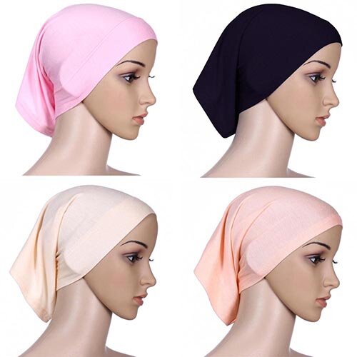 Hot sale Newest Islamic Muslim Women's Head Scarf Cotton Underscarf Hijab Cover Headwrap Bonnet 943W Drop Shipping