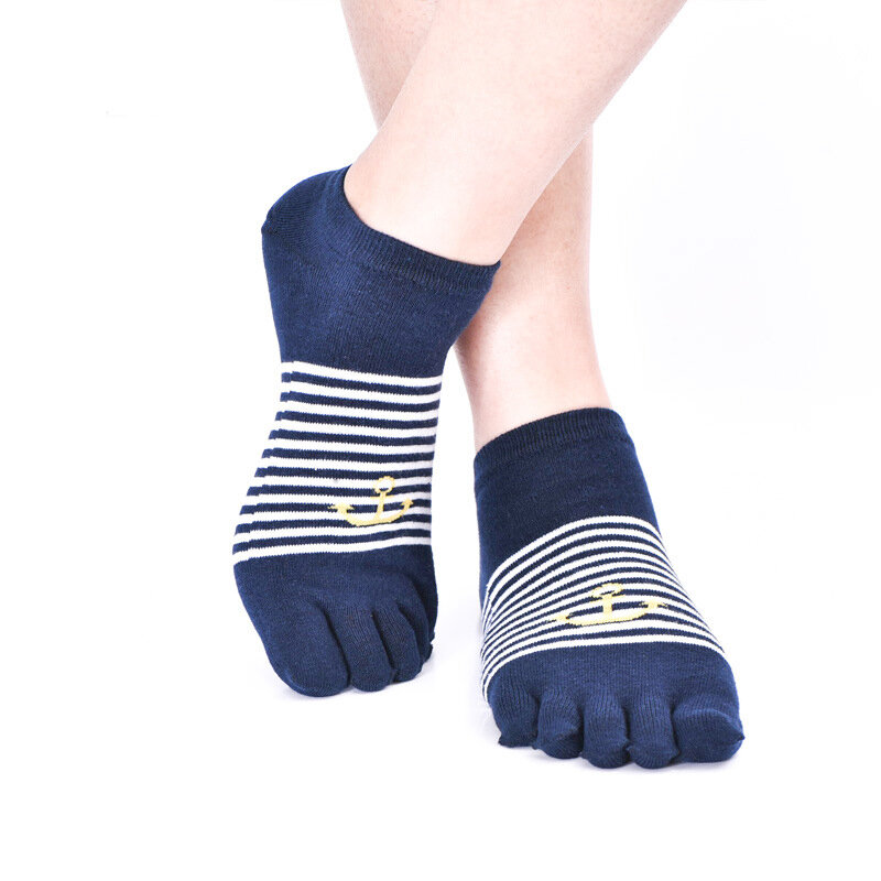 5 Pair/Lot New Men's Socks Cotton Meias Five Finger Socks Toe Socks For Size 38-44 Calcetines Ankle male five 5 Toe Sock