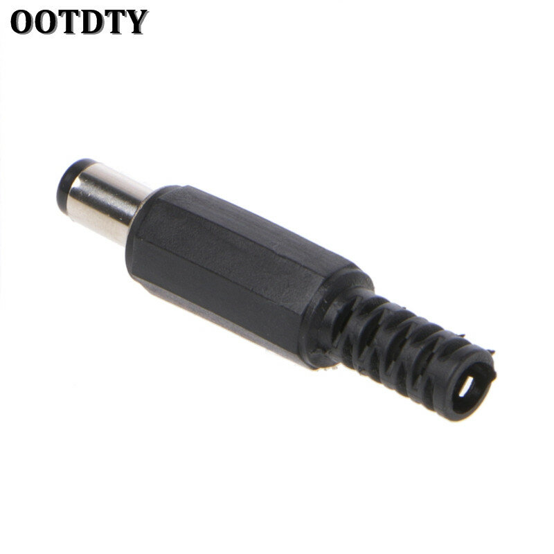 OOTDTY 10 stks 5.5x2.5mm 5.5x2.1mm Man DC In-Line Plug Socket Jack Connector adapter Plastic Cover