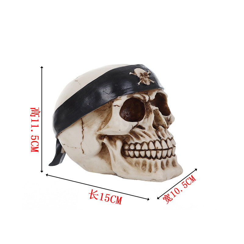 樹脂頭蓋骨ハロウィーンギフト個人的な装飾品ホームアクセサリー GXGT039