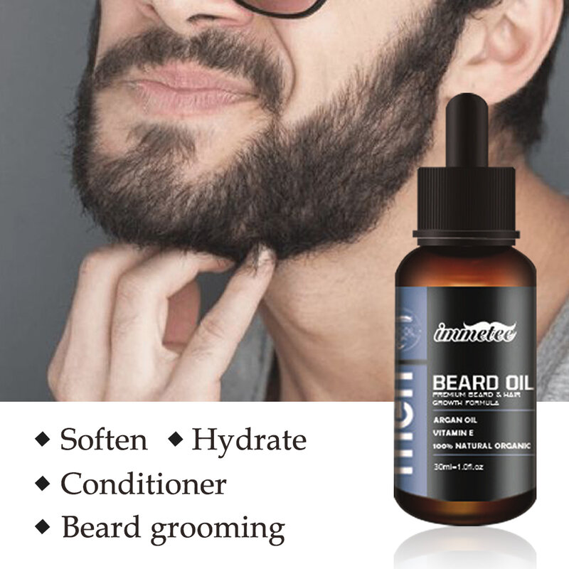 Beard Growth Oil for Anti Beard Loss Products EssenceTopical Treatment Serum Stimulation Effcctive Thick Beard Care Solutions