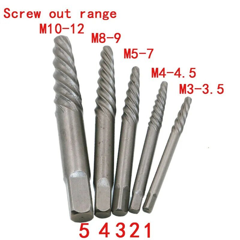 11pcs 3MM-10MM Damaged Screw Extractor Drill Bits Guide Set Broken Speed Out Easy Out Bolt Stud Stripped Screw Remover Tool