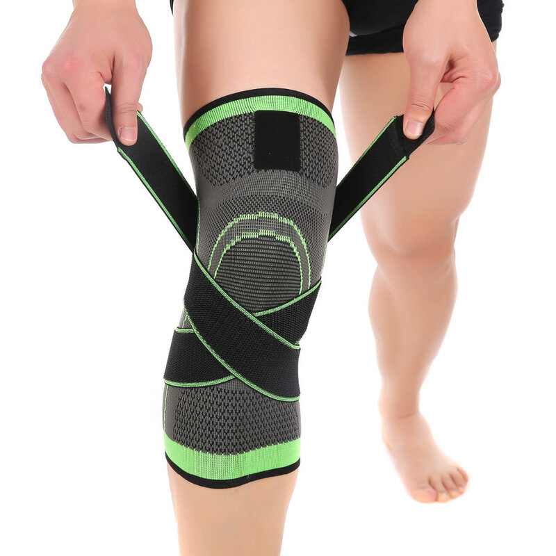 Bandage élastique de soutien des genoux, en Nylon, avec manchon de Compression, pour Fitness, course à pied, cyclisme, depuis les états-unis