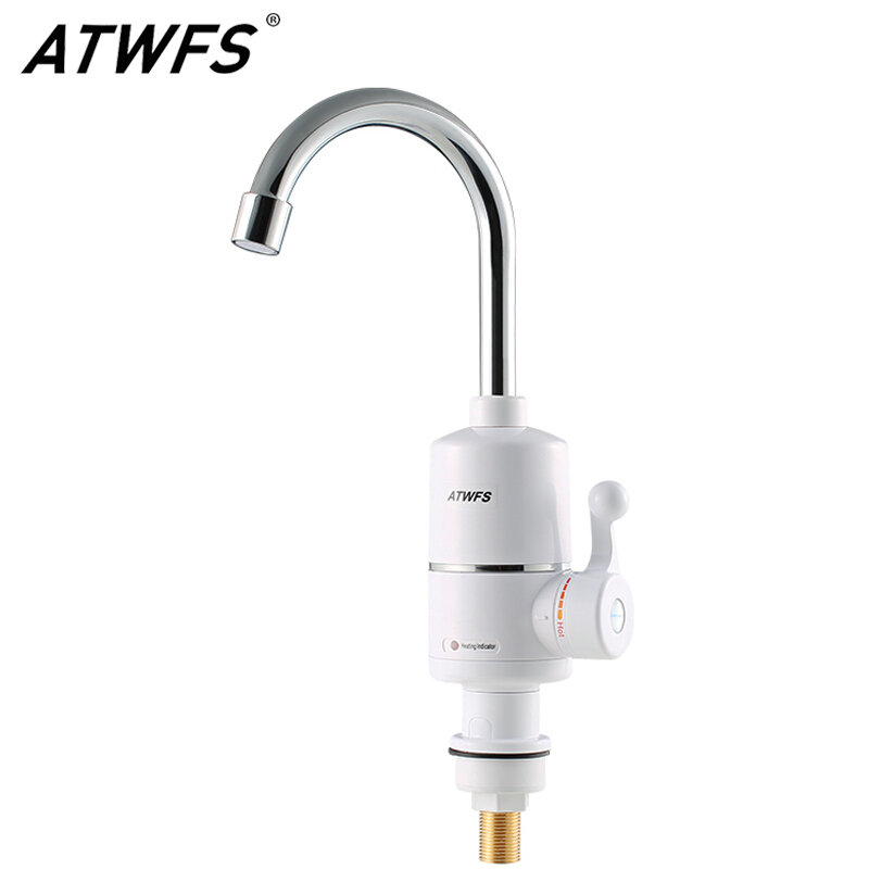 Atwfs-torneira de água quente elétrica, aquecedor para cozinha, água quente instantânea, w