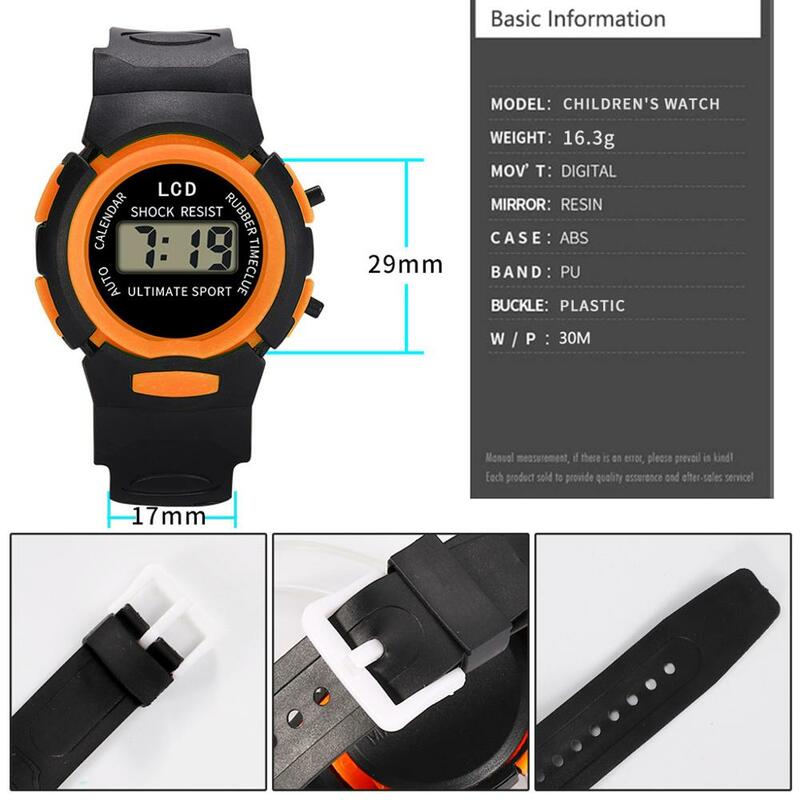 Reloj deportivo Digital para niños y niñas, pulsera electrónica LED, analógico, resistente al agua, regalo especial, 2019