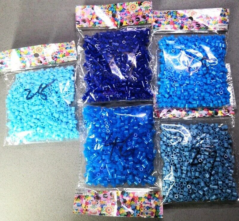 1000 Pcs Hama Manik-manik 5.0 Mm Perler Beads 5.0 Mm Kerajinan Tangan Mainan Putih Hitam Manik-manik Buatan Tangan 3D Teka-teki Isi Ulang paket