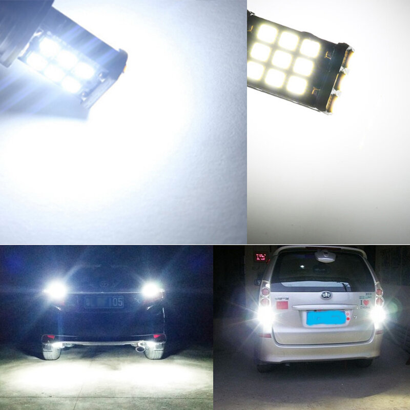 2pcs T15 W16W 921 912 Canbus OBC Error Free Car LED Reverse Lamp Backup Light Bulbs 21SMD 2835 White DC12V