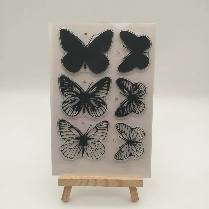 1 blatt Schmetterling transparent schablone für DIY Scrapbooking fotoalbum dekorative blätter