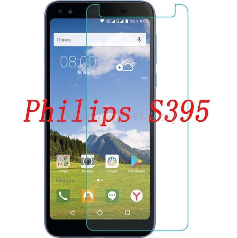 Smartphones 9 H-à prova de Explosão Película Protetora de Vidro Temperado Protetor de Tela do telefone móvel para a Philips S395