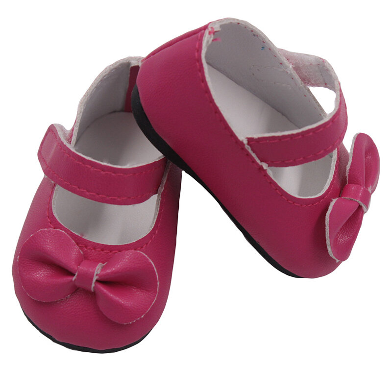 Poupée Talk 5 Couleurs Bow-knot Chaussures De Poupée Nouveauté 18 pouces Chaussures De Poupée Américaines Enfant accessoires Pour POUPÉE BJD Velcro Chaussures