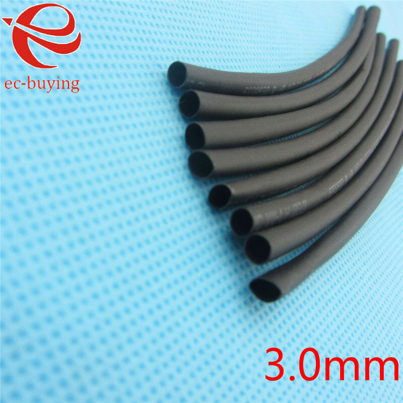 1m Heat Shrink Tubing Sleeving Heatshrink Black Tube Inner Diameter 3mm Wire Wrap Cable Kit