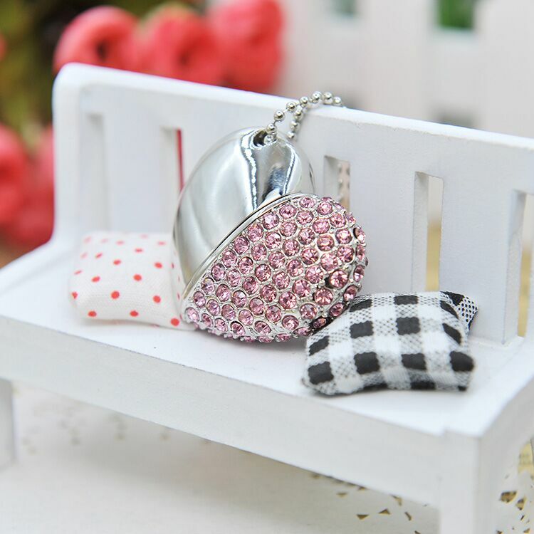 Pink Heart Jewelry Gadget Gift Pendrive Memoria Usb Key Cle Usb Flash Drive Pen Drive 256GB 128GB 64GB 32GB Exempt postage