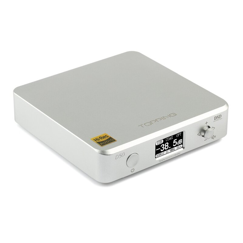 TOPPING-Mini décodage AUDIO HIFI D50/50S, ES9038Q2M * 2, radiateur USB XMOS XU208 DSDorg32Bit/768 tiens z OPA1612, entrée USB/OPT/COMANY, nouveauté