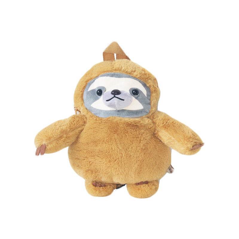 Lovely sloth boy plush toy doll cuddle bear doll sloth shoulder bag children girlfriend and girlfriend birthday gift