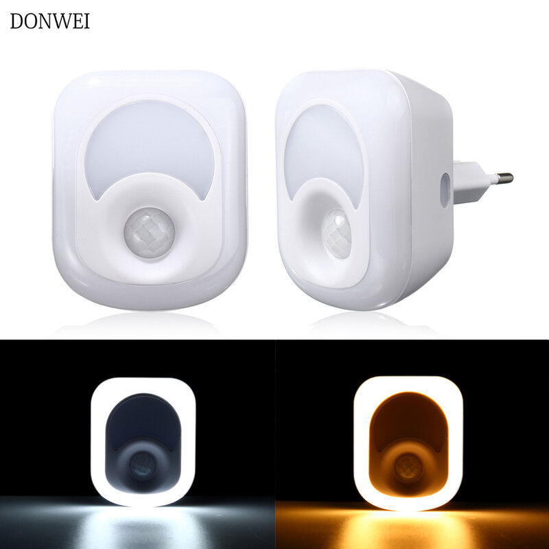DONWEI Human Infrared Activated Motion Sensor PIR 2W 26 LED Night Light Wall Emergency Lamp For Hallway Bedroom AC 220V