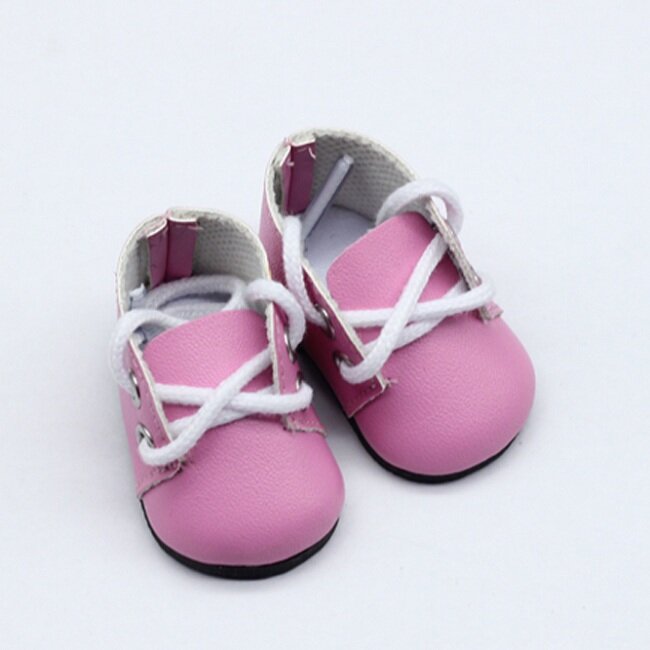 5*2,8 CM 8 Farben Mode Mini Pu Leder Spielzeug Schuhe Für EXO Puppen Fit Für 14,5 Zoll Puppe wie Für BJD Ragdoll Zubehör