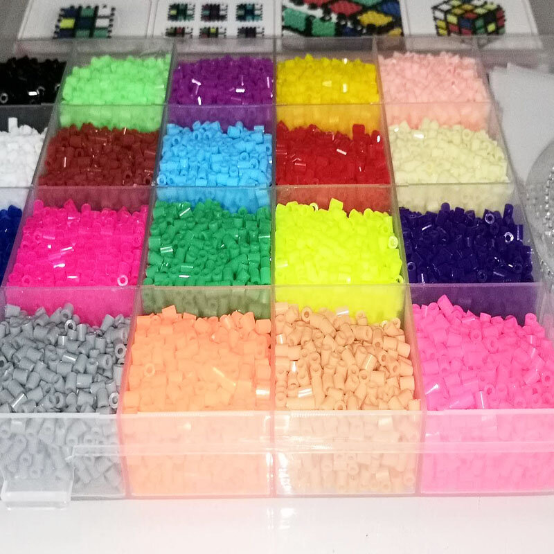 11000Pcs Perler Kralen 2.6Mm Set Refill Hama Kralen 2.6Mm Supplement Set Diy Mini Hama Iroing 3D Puzzels handgemaakte Ambachtelijke Speelgoed