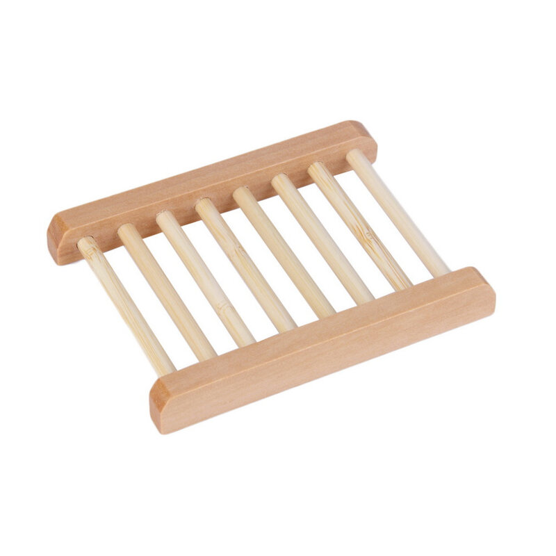 Natural  Wood Soap Dish Wooden Soap Tray Holder Storage Soap Rack Plate Box Container for Bath Shower Plate Bathroom