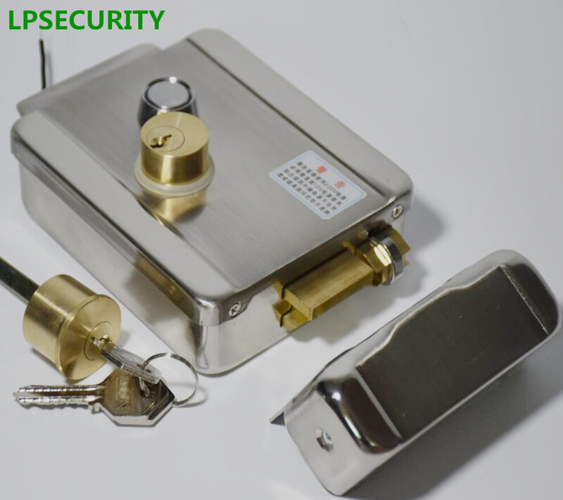 LPSECURITY بوابة الباب الكهربائية قفل الباب Dc 12v صالح فيديو باب الهاتف/الجرس إنترفون نظام مراقبة الدخول الأمن