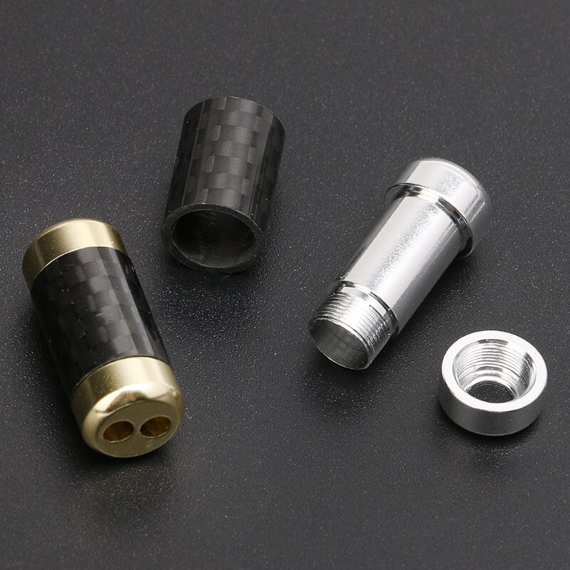 Calças de fibra de carbono hifi preto/dourado/prata, divisor y de 1 a 2 alto-falantes, cabo rca, fio de áudio, preto, dourado e prata