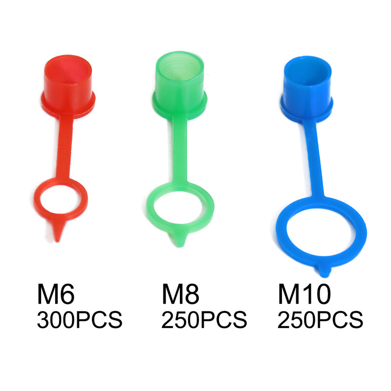 800 Pcs Schmiernippel Caps ROT Polyethylen Staub Kappen für M6 M8 M10 Metric Gewinde Fett Zerk Nippel Fitting