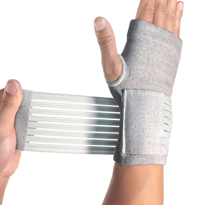 1 pçs pressurizable bandagem palma proteger pulso cinta pulseira tom abraço profissional esportes pulseiras suporte de pulso preto