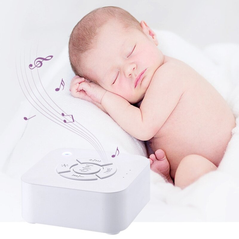 Máquina de ruido blanco para bebés y adultos, dispositivo de sonido para dormir, apagado y relajación, recargable por USB, para viajes de oficina