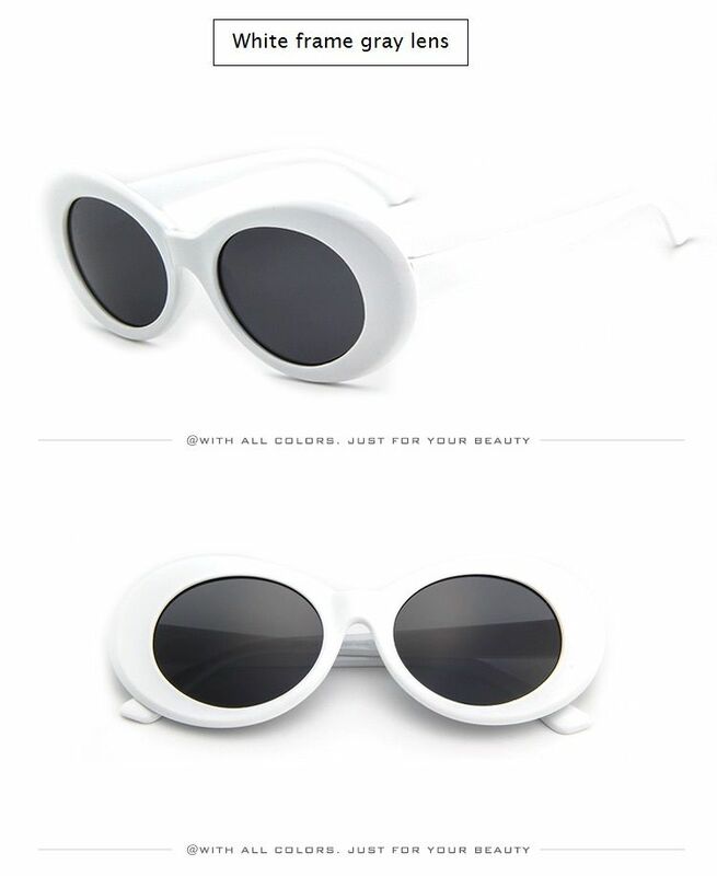 Clout Óculos Óculos Marca Designer Espelho Retro Oval óculos de Sol Clássico Da Moda Masculino Feminino Óculos de Sol para Mulheres Dos Homens