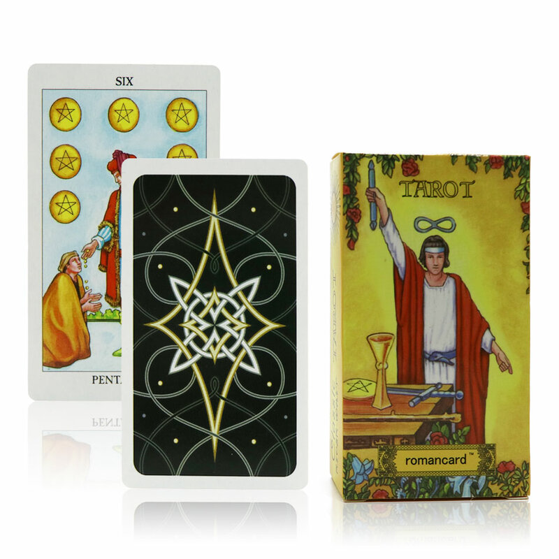 Tarot karten oracles deck mysterious divination hexe reiter tarot deck für frauen mädchen karten spiel, brettspiel