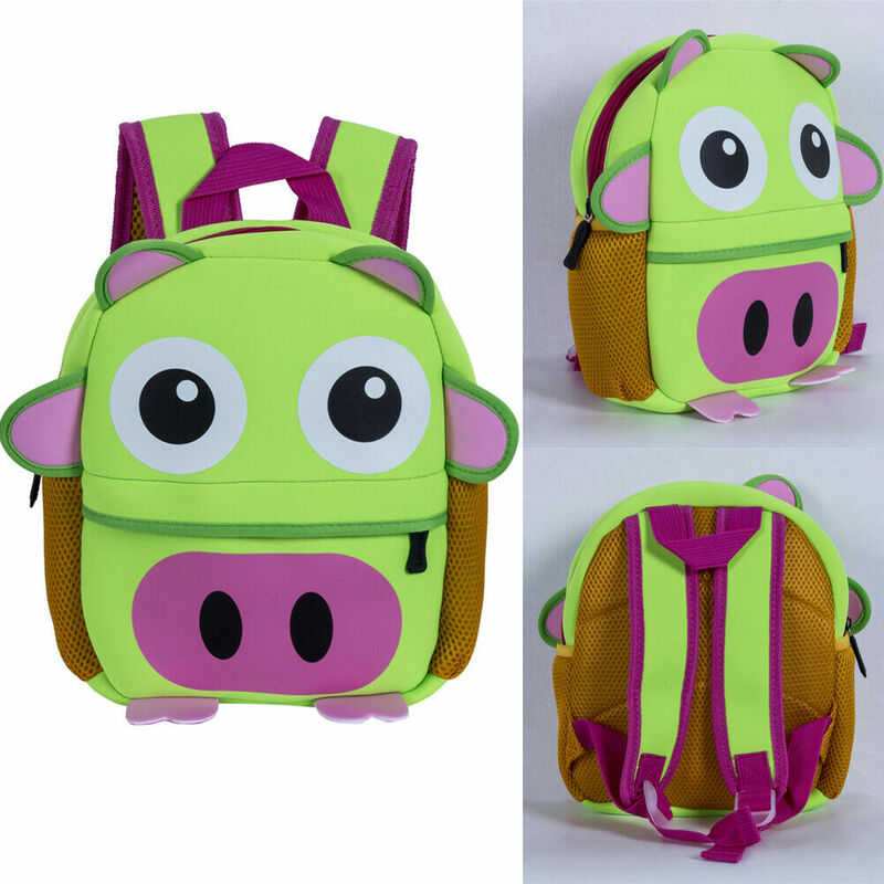 Lindo chico niño bolsas de la escuela mochila jardín de niños niñas niños mochila 3D Animal bolsa