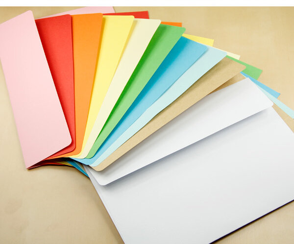 Enveloppe en papier de couleur, 230x162mm, 100 gms, style occidental, 7 #