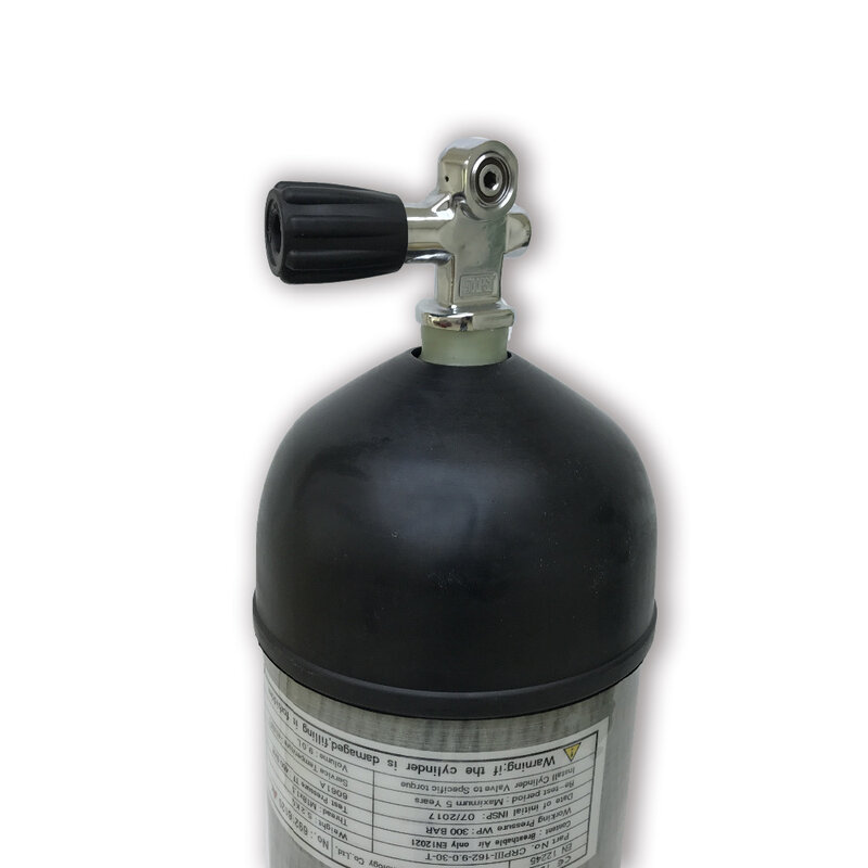 Acecare 9l ce-válvula de tanque de ar, fibra de carbono, psi, cilindros de mergulho, pressão de ar, pcp, rifle de ar