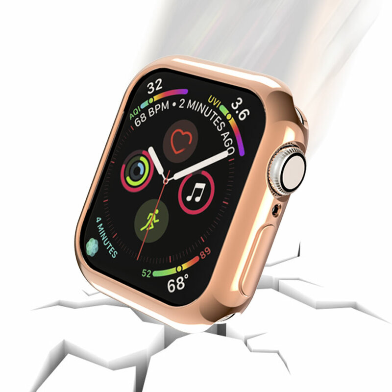 Мягкий чехол для часов из ТПУ для Apple Watch защитный чехол-бампер 45 мм 41 мм 40 мм 44 мм 38 мм 42 мм Прочный чехол для часов Apple Watch