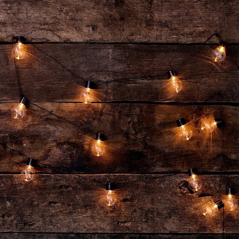 الجدة 20 LED G45 غلوب موصل اكليل حفلة الكرة سلسلة مصابيح led أضواء عيد الميلاد الجنية الزفاف حديقة قلادة جارلاند