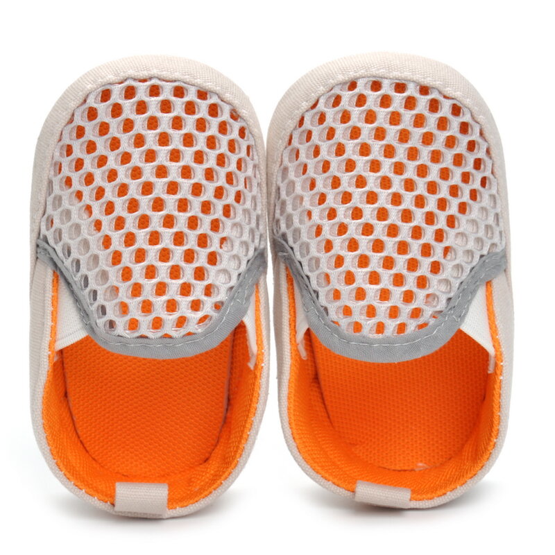 Baby Boys Girls Walking Shoes Hollow Mesh Breathable Elastic Foot Cover PU Soft Soles Baby Shoes Baby Moccasins Newborn Shoes