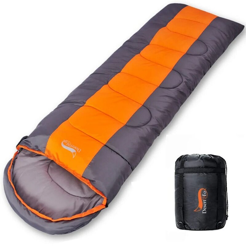 Wüste & Fox Camping Schlafsack, leichte 4 Saison Warme und Kalte Umschlag Rucksack Schlafsack für Outdoor Reisen Wandern