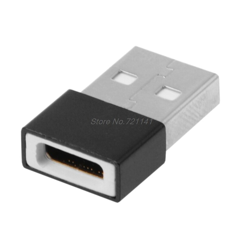 USB 2,0 macho a tipo C USB 3,1 hembra convertidor adaptador de carga de transferencia de datos Dropship