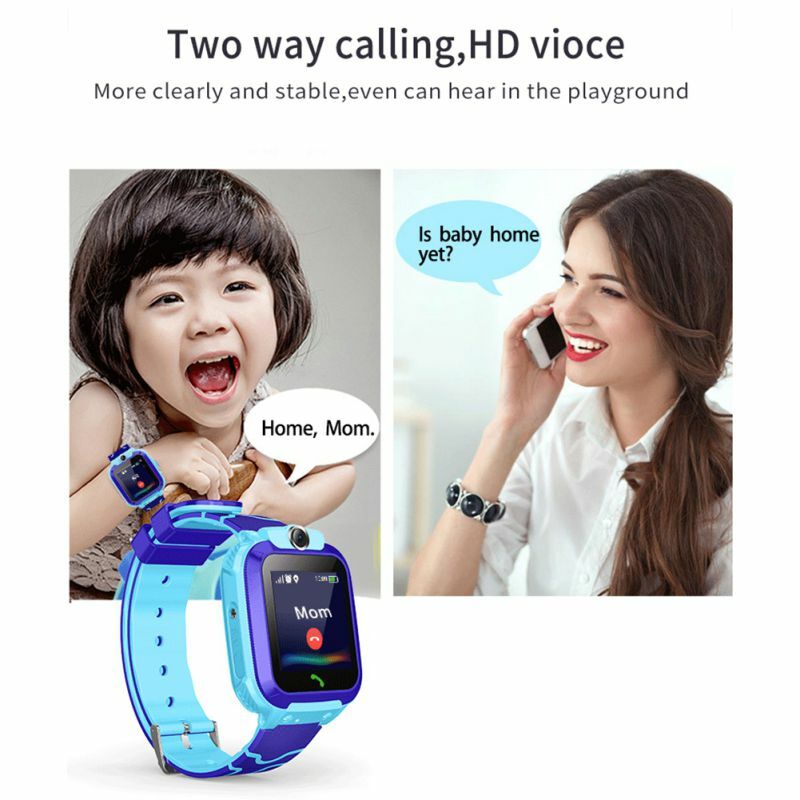 Kids Smart Waterdicht Horloge Sos Positionering Tracking Taal Intercom Remote Monitoring Horloge