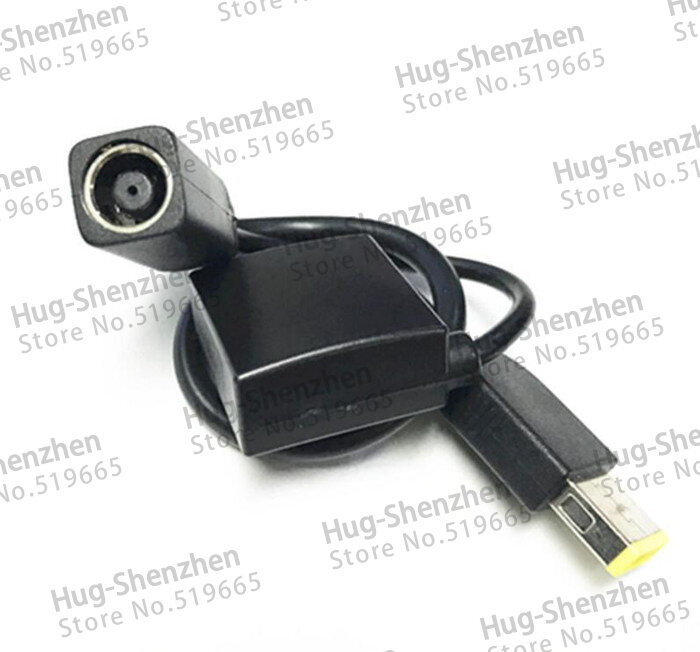 High quality DC 7.9*5.5mm female to square Port Power converter with USB female connector power cable for Lenovo laptop