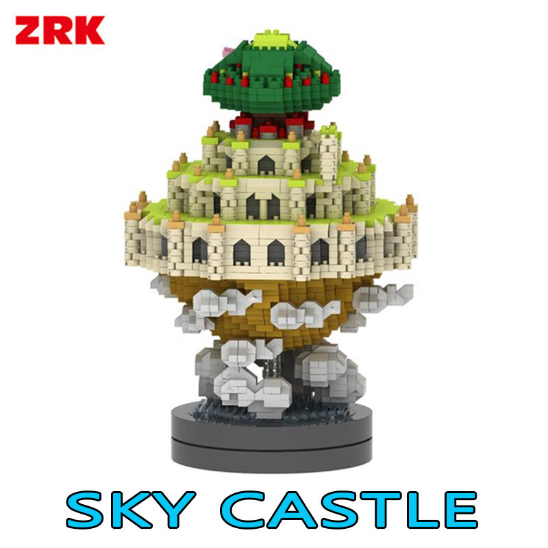 Céu cidade a princesa castelo mini blocos de brinquedo 3000 pçs engraçado castelo modelo blocos de construção tijolos diy educacional presente aniversário
