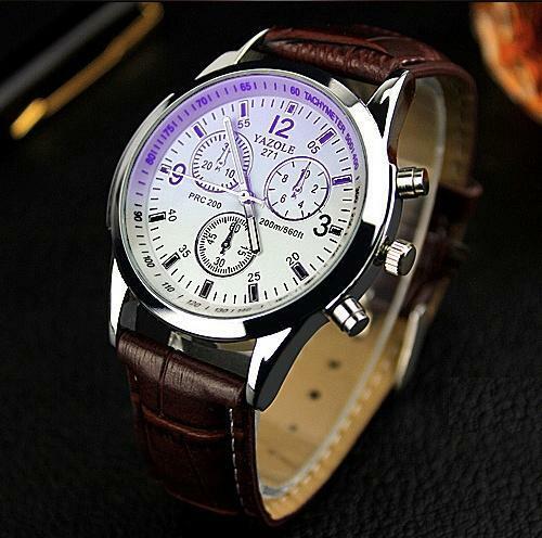 Yazole relógio masculino de marca luxuosa, relógio quartzo com pulseira de couro, novo item