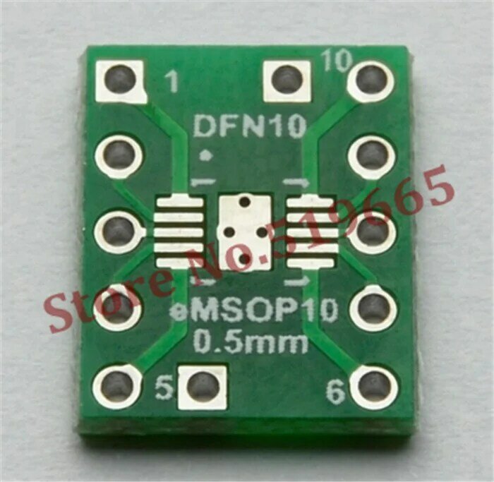 Nuovo arrivo DFN10 a DIP10 pinboard adapter converter passo 0.5mm