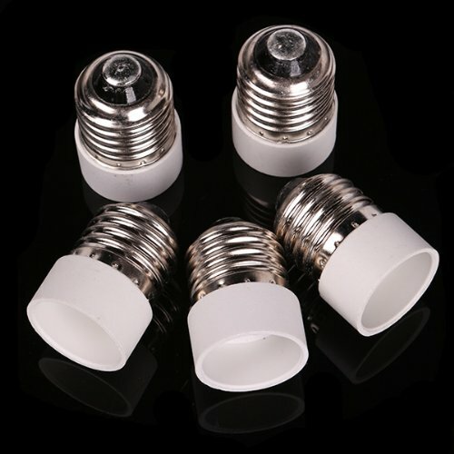 5 Pack E27 zu E14 Lampe Licht Sockel Converter Konverter Birne Verlängern Base CFL kleine Schraube Adapter