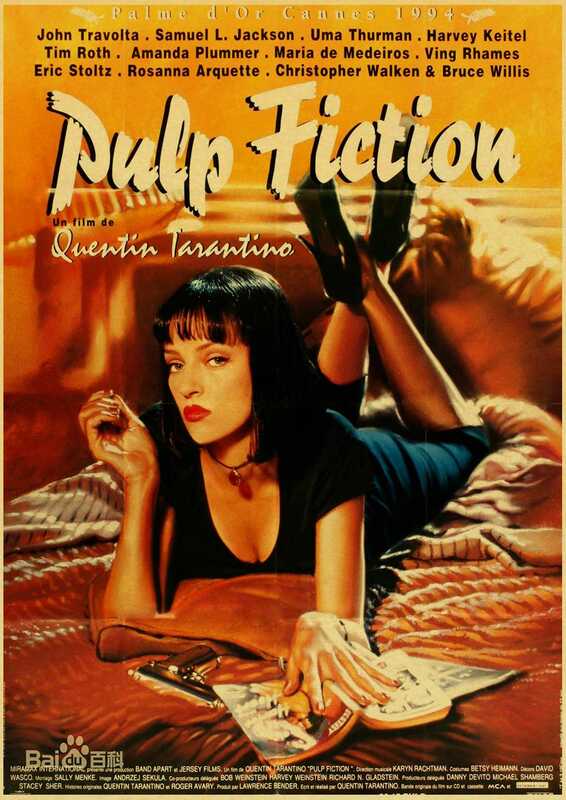 Poster Vintage film classico Pulp Fiction / Kill Bill/Fight Club poster Retro kraft paper Poster arte decorativa pittura
