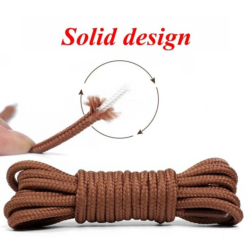 1Pair Round Shoelaces Polyester Solid Classic Martin Boot Shoelace Casual Sports Boots shoes Lace 90cm/120cm/150cm 21 Colors